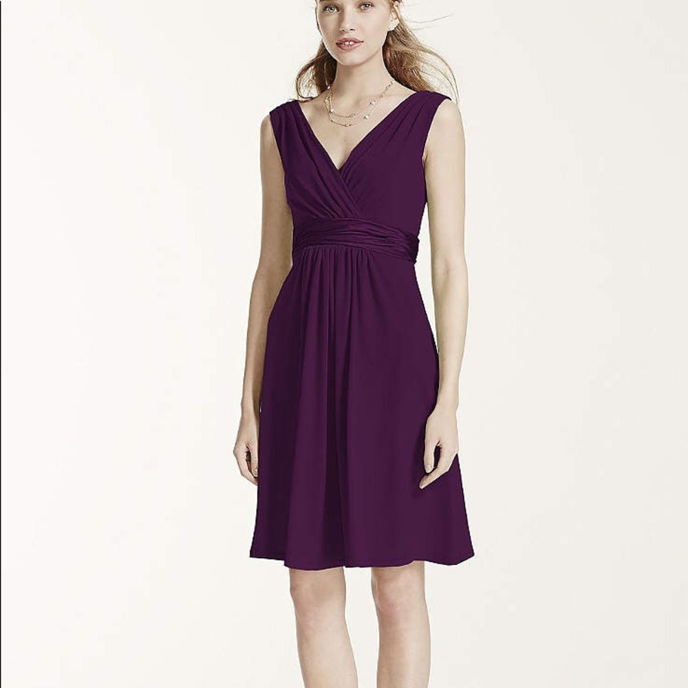 David’s Bridal Dress Purple Size 16