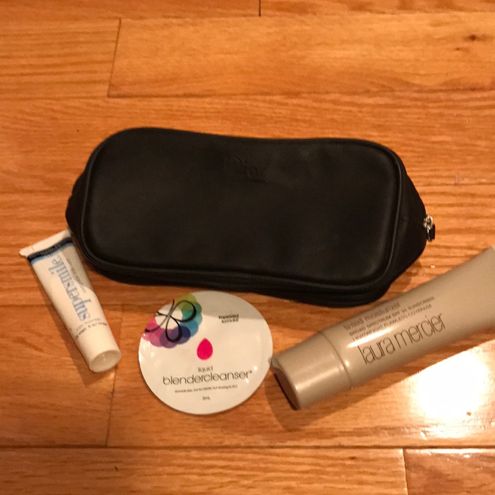 LAURA MERCIER AND DIOR BEAUTE BAG BUNDLE