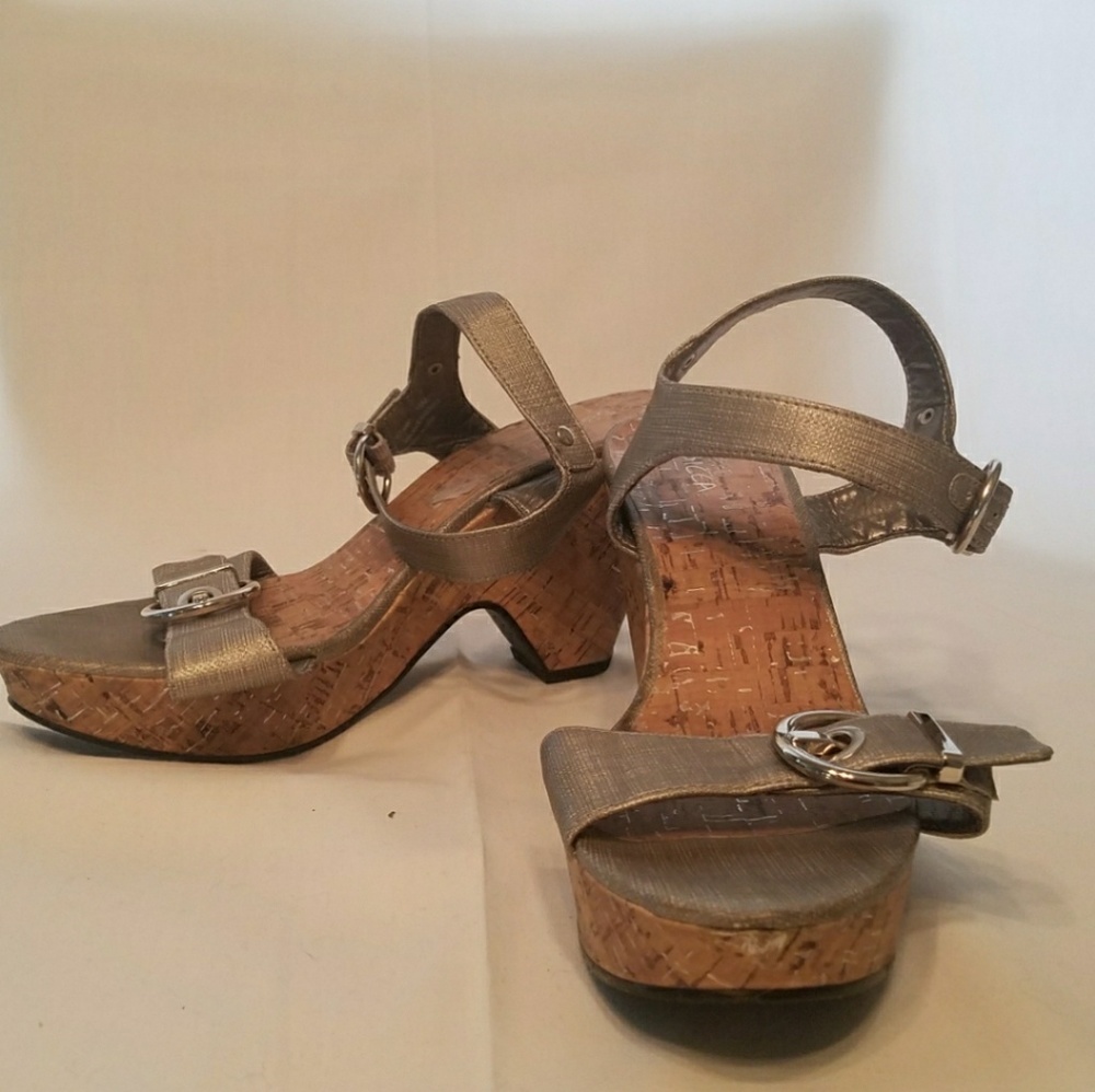 SBICCA Silver Sandals 10M