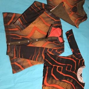 Escada L 3 piece ensemble virgin wool/viscose NWOT