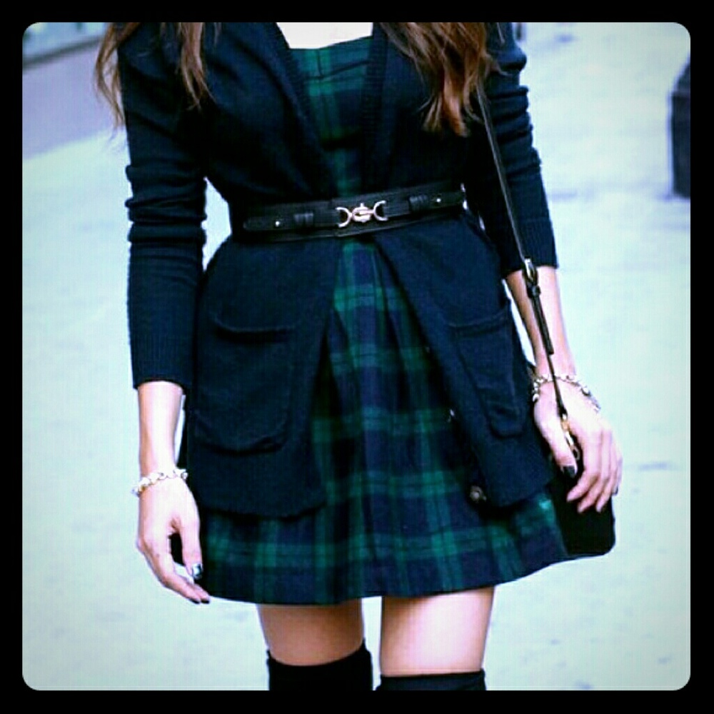 Abercrombie & Fitch wool strapless dress