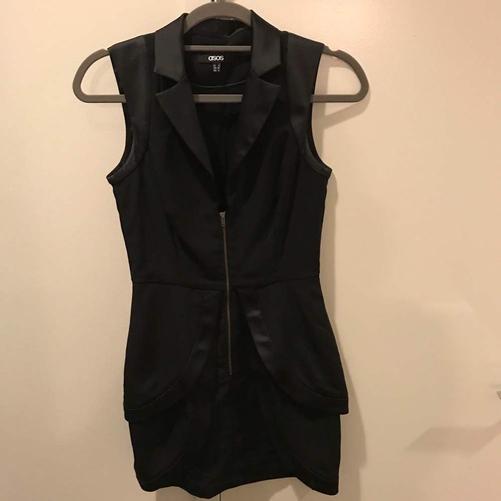 EUC ASOS TUXEDO STYLE DRESS