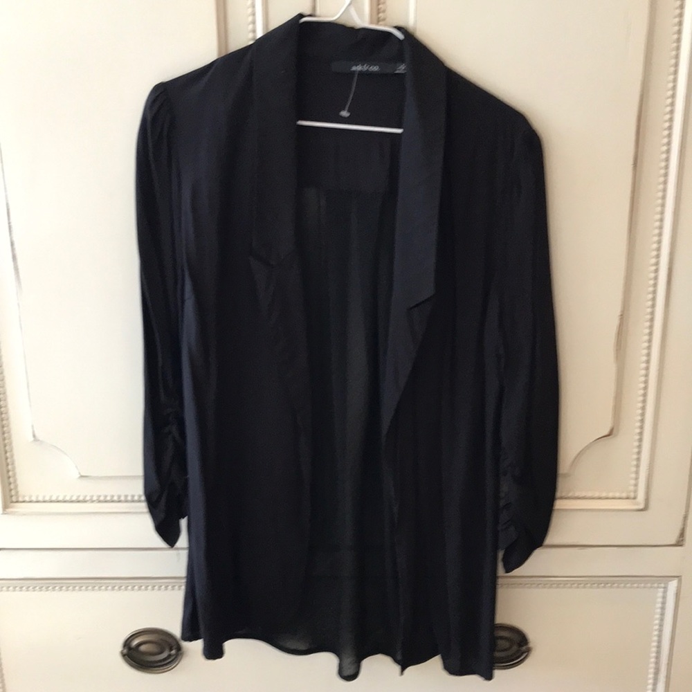 ark & co. Black Sheer Jacket
