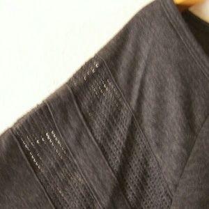 Charcoal Grey Hi-Lo Top w/ Mesh Back