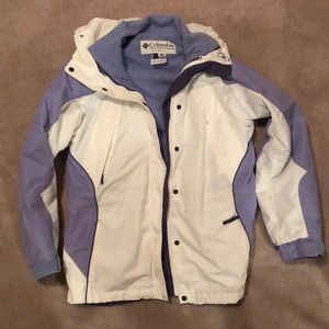 Ski jacket with two layers