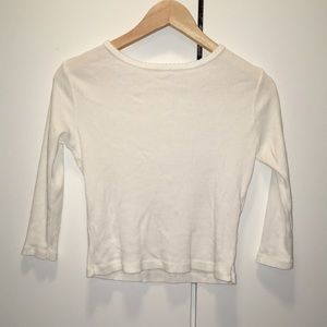 3/4 sleeve crop top