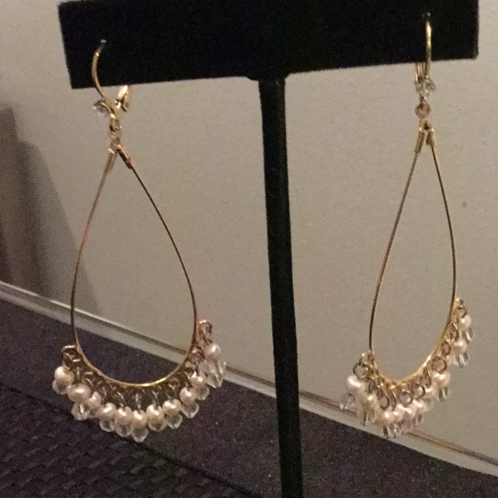Gold Tone Dangling Earrings