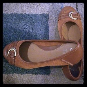 Brown Clark Ballet shoes