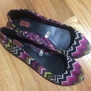 Missoni for Target ballet flats size 11