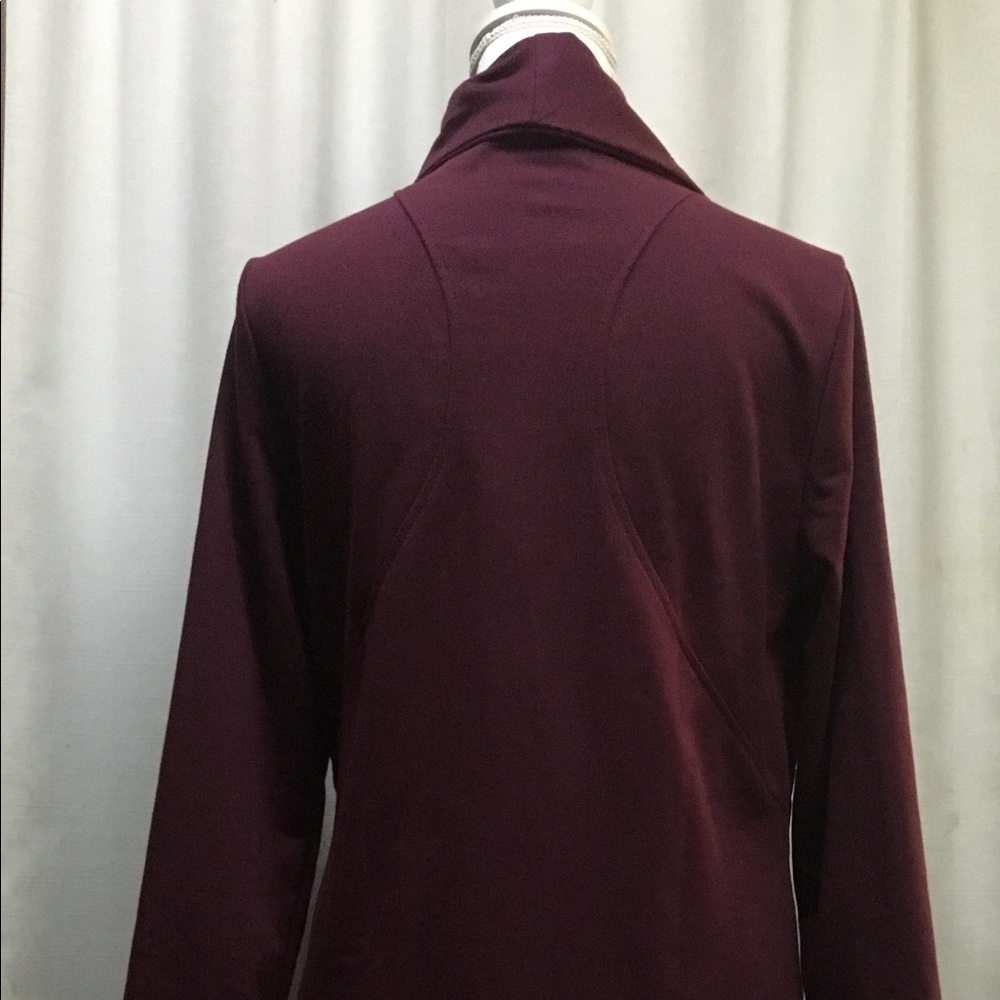 Hammer Collection Burgundy Side Zip Jacket Size L - Picture 7 of 8