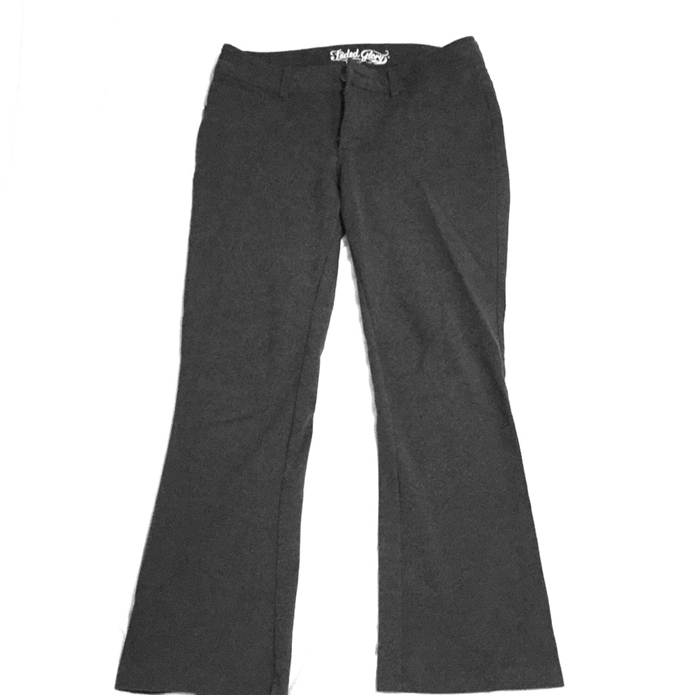 Petite Stretchy Bootcut Dark Grey Leggings/ Pants