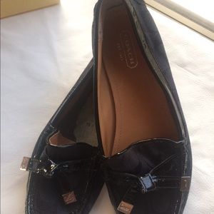 Coach Black Flats size 8