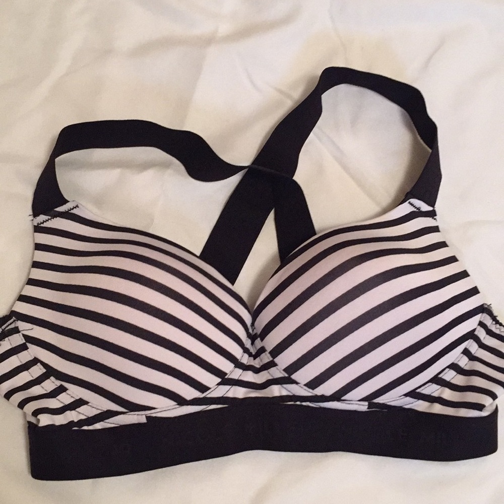 Striped Nicole Miller Sports Bra