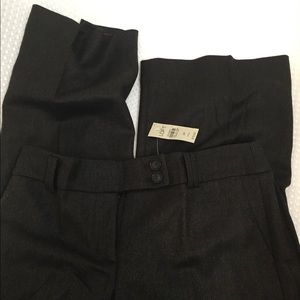 Wide leg tweed dress pants