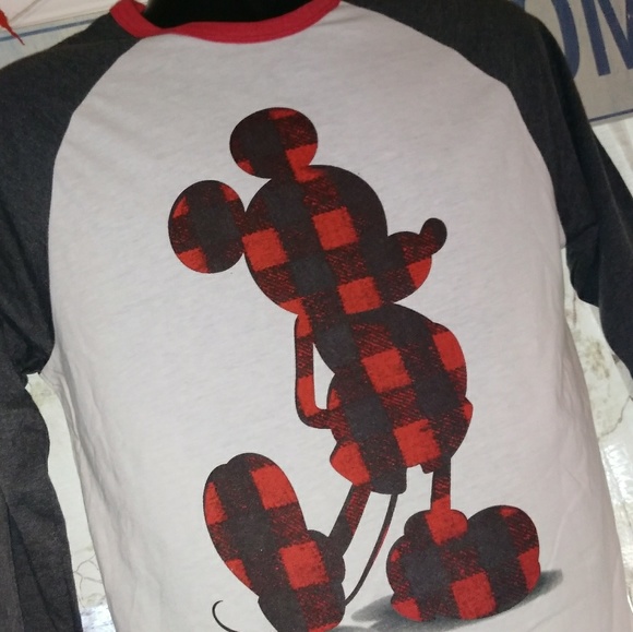 New Plaid Mickey Mouse Shirt - Picture 3 of 8