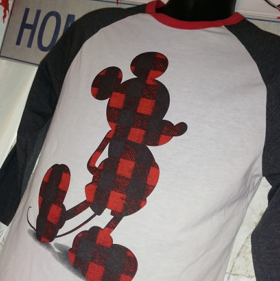 New Plaid Mickey Mouse Shirt - Picture 5 of 8