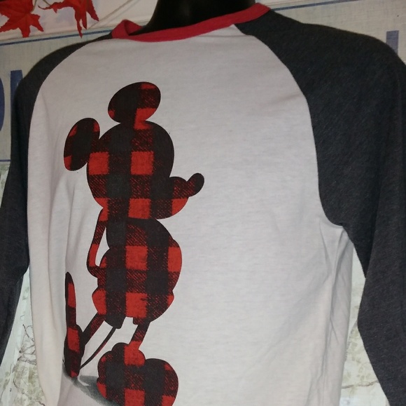 New Plaid Mickey Mouse Shirt - Picture 7 of 8