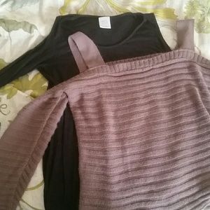 2 long sleeved tops bundle