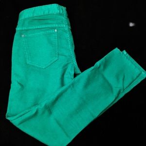 Free People Green Skinny Jeans!