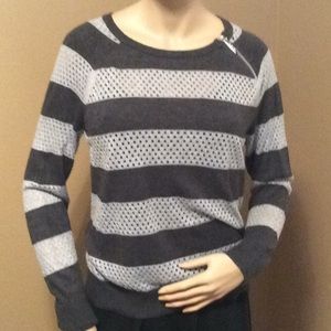 Michael Kors - Grey striped long sleeve shirt