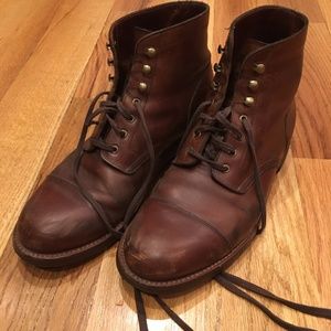 J. Crew Kenton Leather Cap Boots