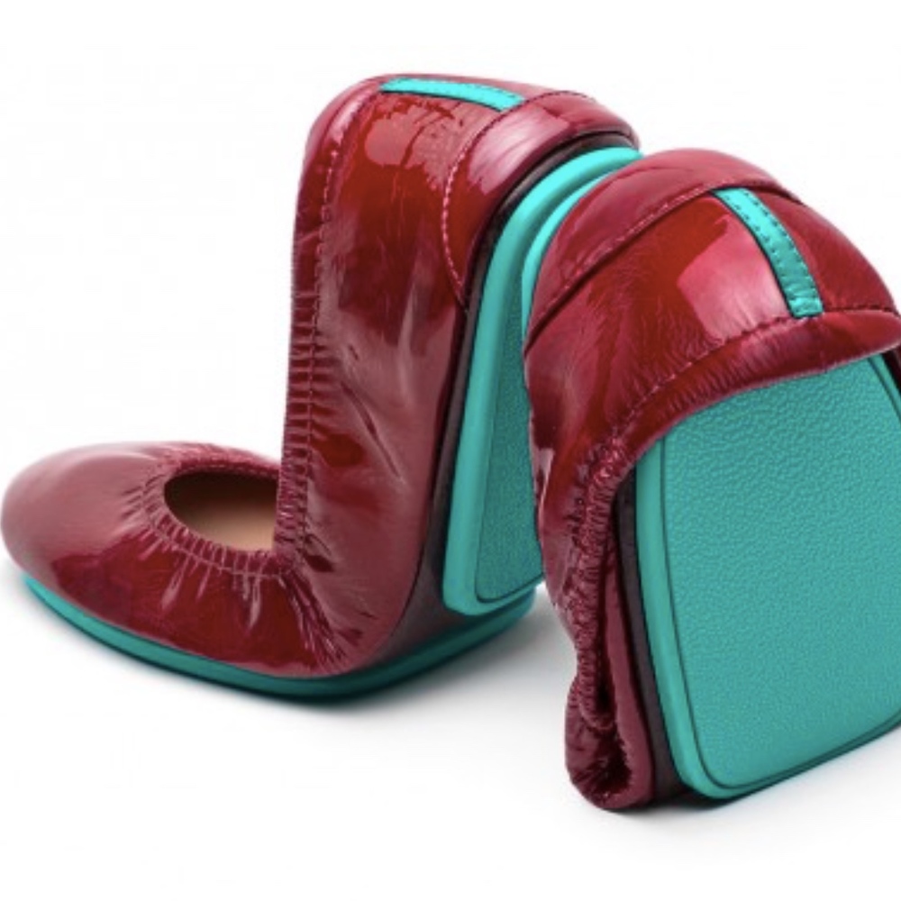 Ruby red patent Tieks 9