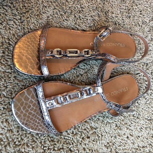 Franco Sarto Shoes - Franco Sarto sandals sz 6 bronze embellished Franco Sarto Shoes - Franco Sarto sandals sz 6 bronze embellished
