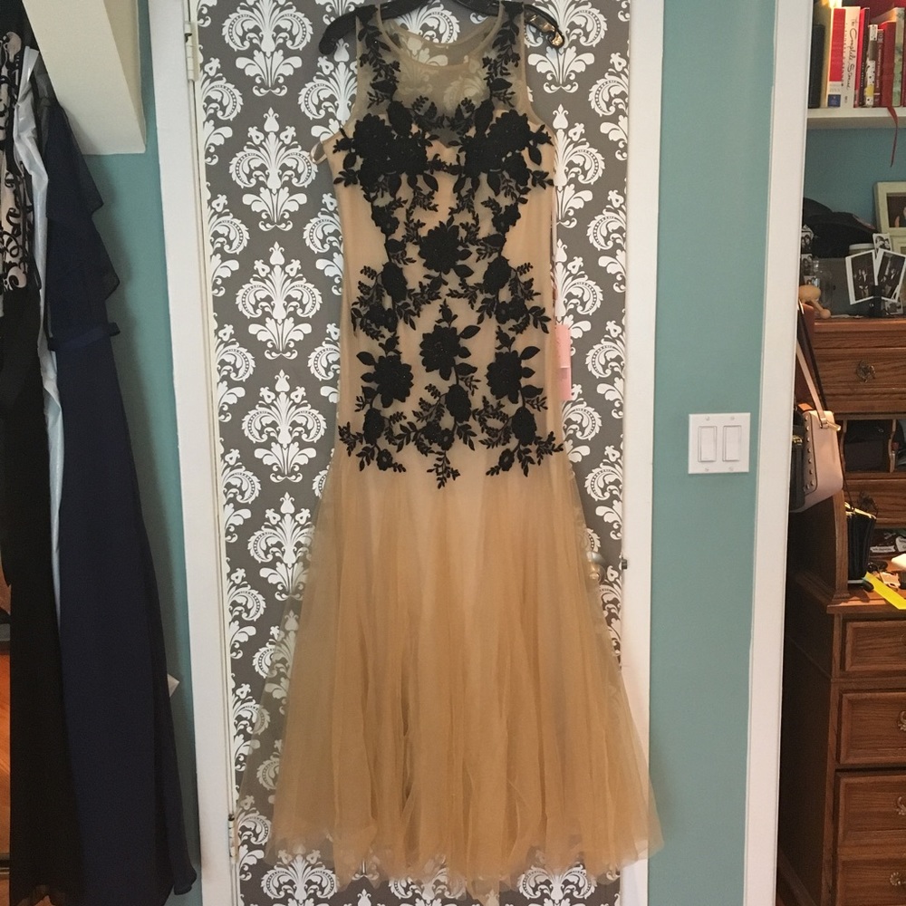 Nude illusion dress