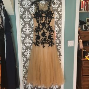 Nude illusion dress