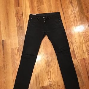 Wallace and Barnes Black Selvedge Denim 28x30
