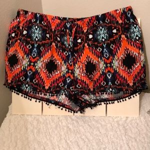 AZTEC PRINT SUMMER SHORTS