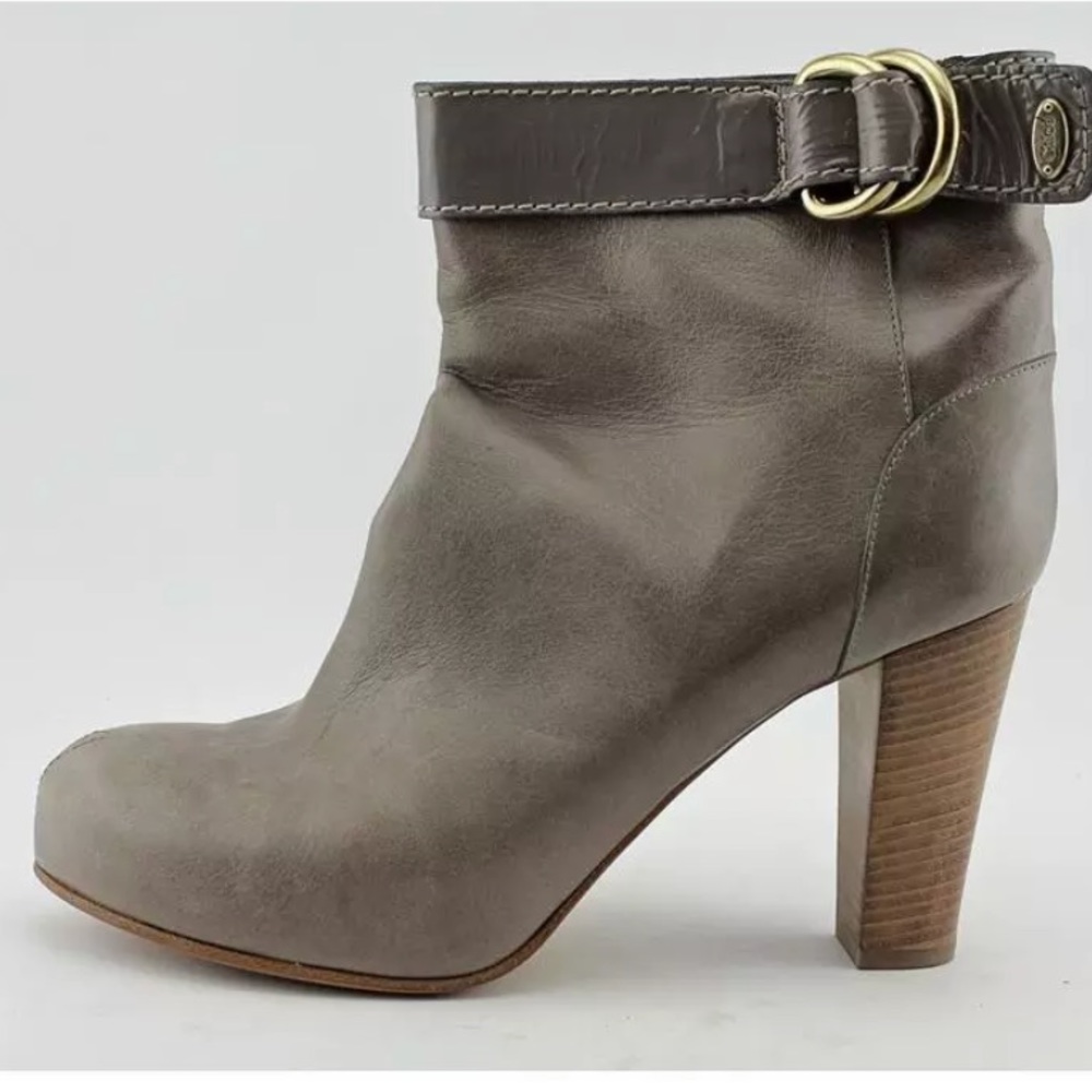 Taupe Chloe Patrice booties size 40 10 US/ has bag - Picture 2 of 8
