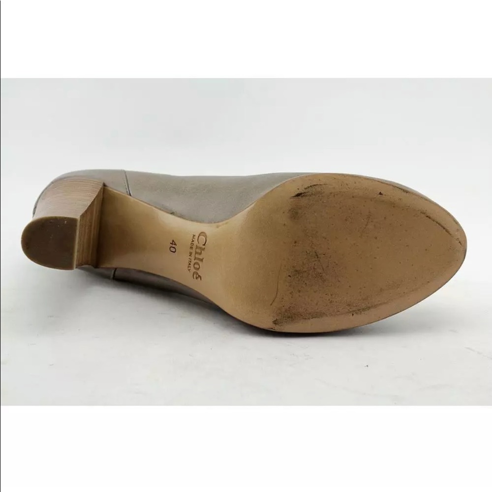 Taupe Chloe Patrice booties size 40 10 US/ has bag - Picture 5 of 8