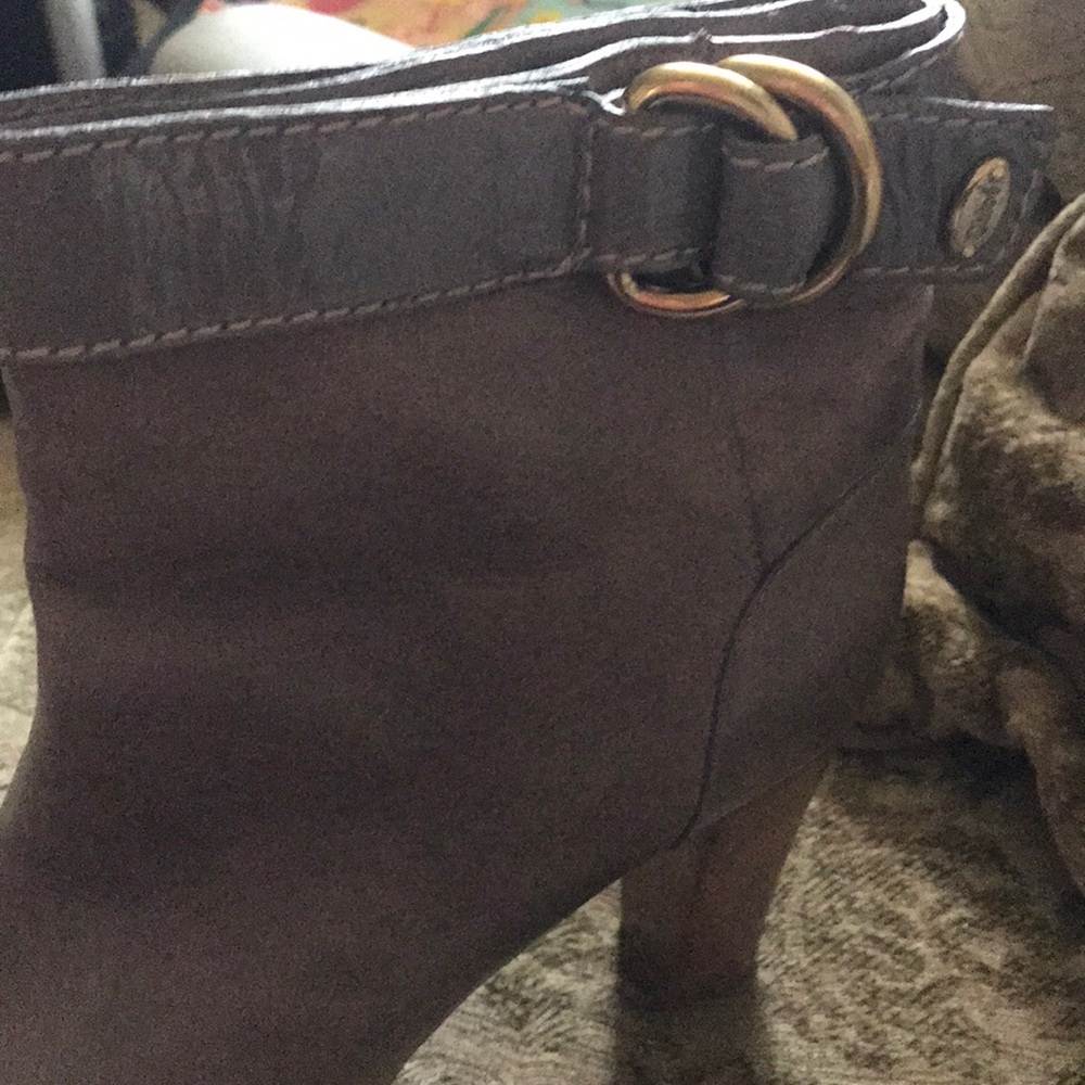 Taupe Chloe Patrice booties size 40 10 US/ has bag - Picture 7 of 8