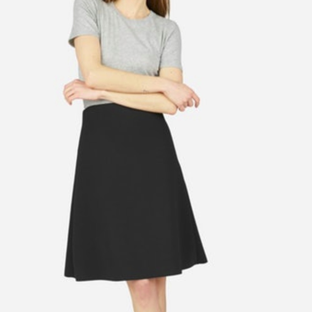 Everlane Street Fleece A-line skirt