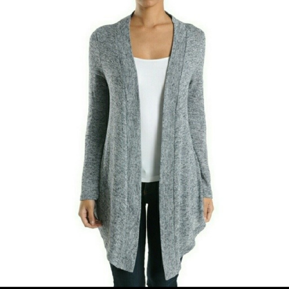 Heather gray cardigan
