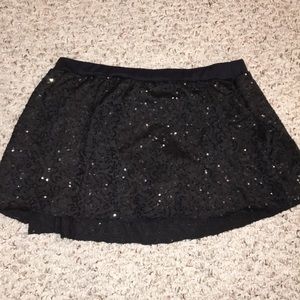 black sequined skort!