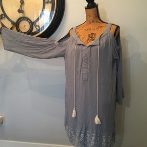 XL cold shoulder dress with pockets