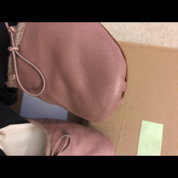 Zara lace up ballet flat in nude - Picture 5 of 7