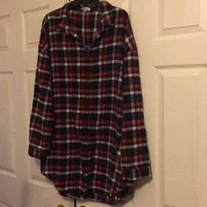 Flannel Red/White/Blue Tunic 3XL