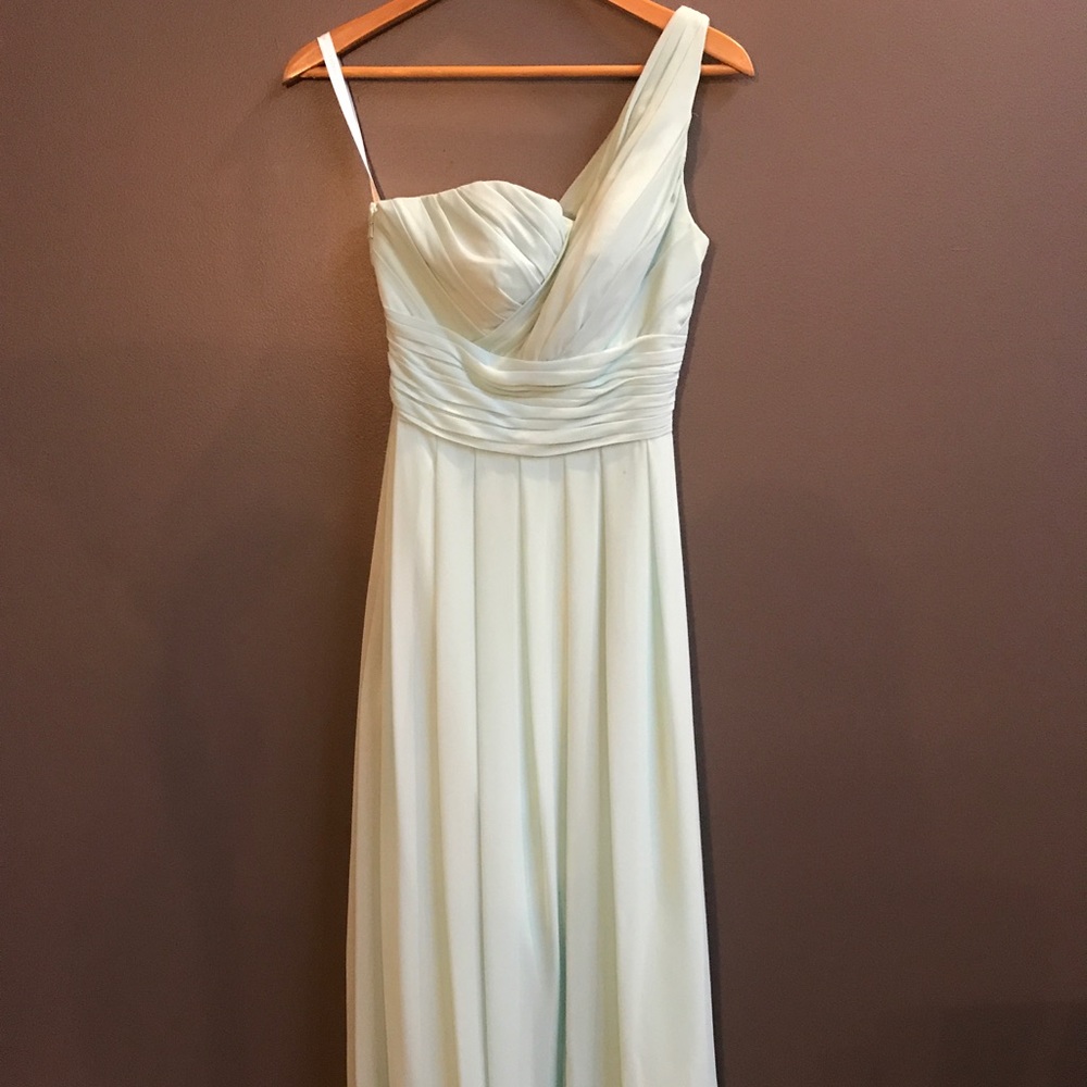 Mint Bill Levkoff One Shoulder Dress