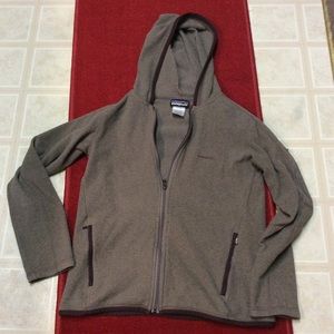 💕🏞 Patagonia Fleece Jacket Tan & Chocolate