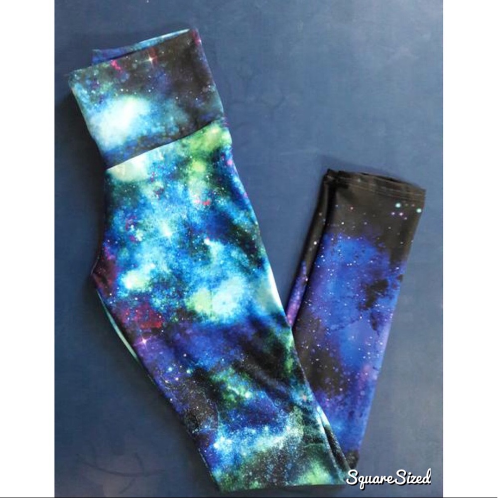 NamasteFit Nebula Fold Yoga & Running Leggings XL