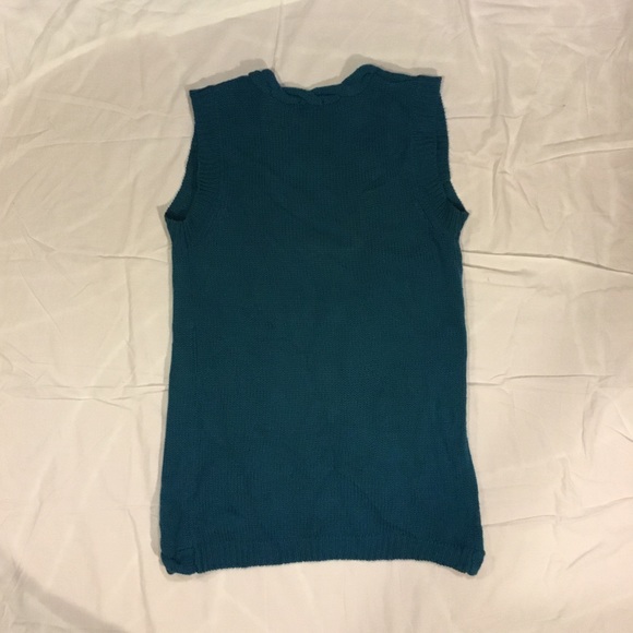 Blue Sleeveless Sweater - Picture 2 of 2