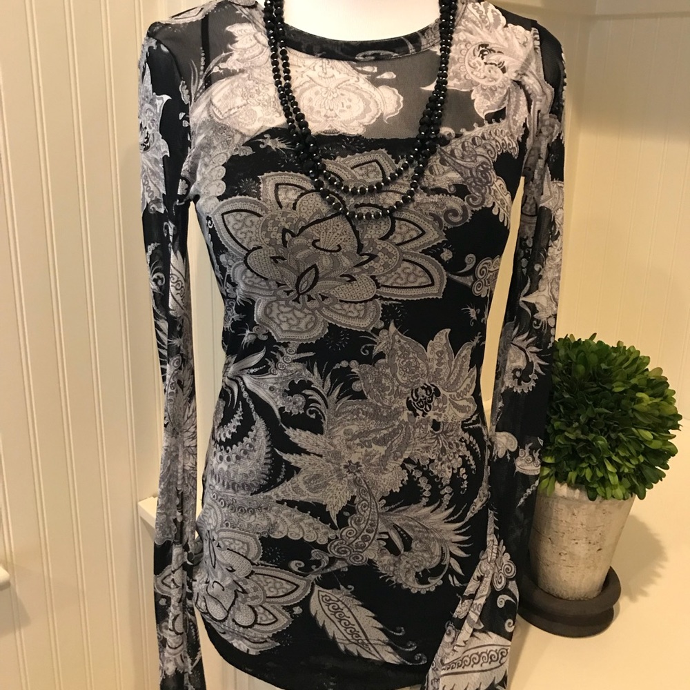 Karen Kane sheer top