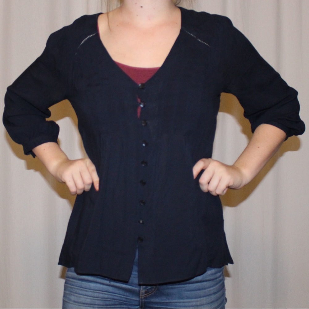 Navy blue shirt