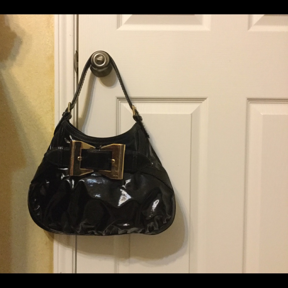 💯 Authentic Gucci Black Patent Purse