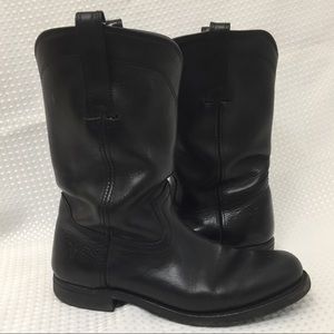 Frye men's Black Roper Boots