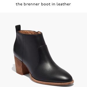 Madewell Brenner Boot, Size 7 Black