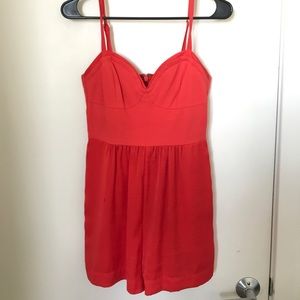 Beautiful Red BCBG Maxazria Bridget romper